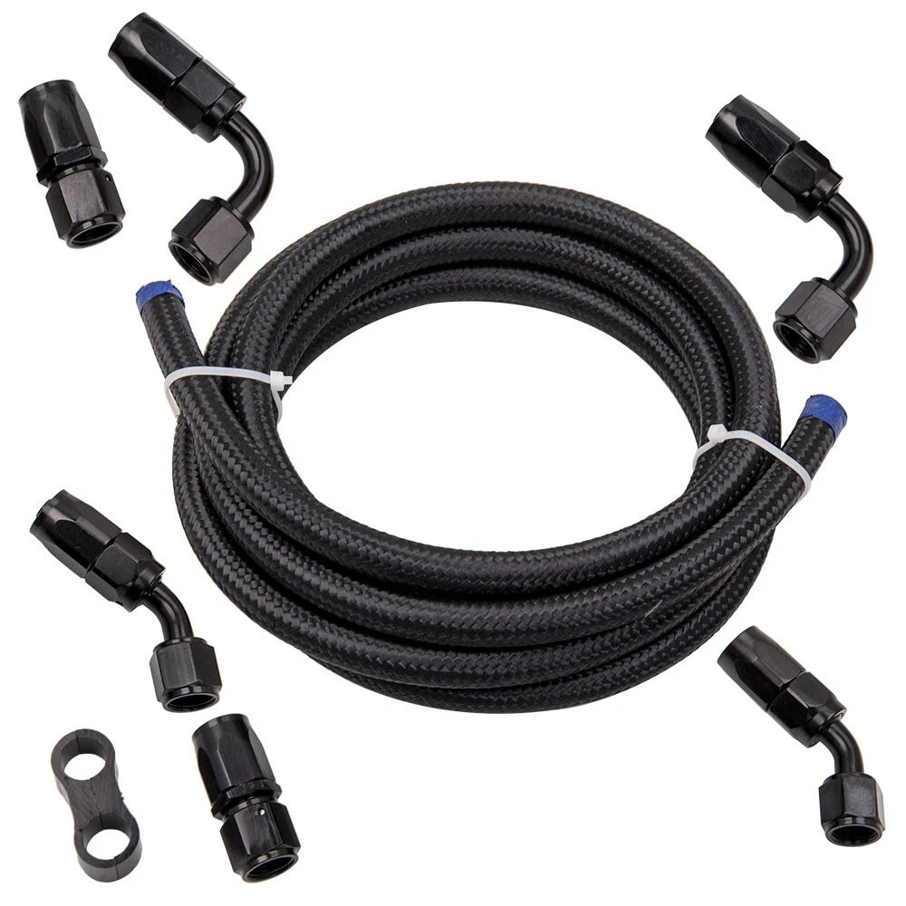 Braided 3/8 Fuel Line 6AN Hose Separator Clamp 500PSI for Universal Applications