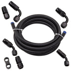 Braided 3/8 Fuel Line 6AN Hose Separator Clamp 500PSI for Universal Applications
