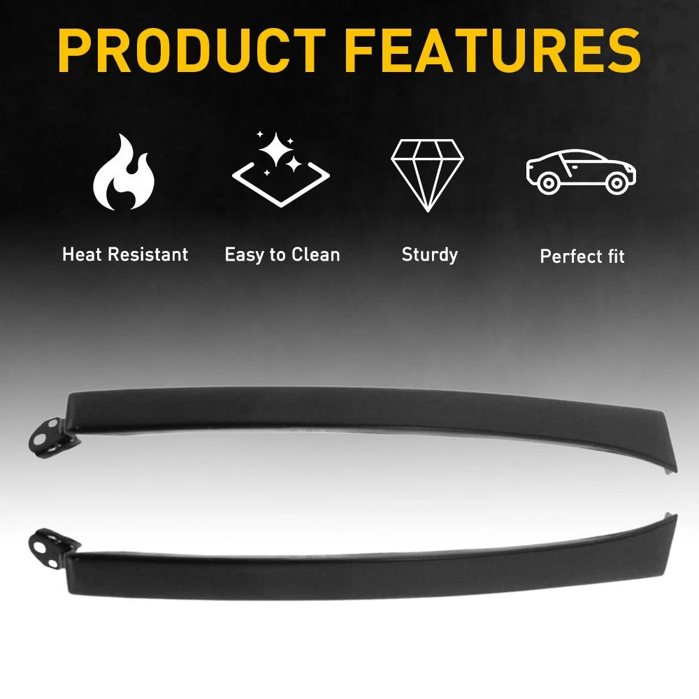 Set of 4 Front Grille Bumper Filler Headlight Trim Panels for Toyota 4Runner (2003–2005)