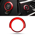 Red Alloy Engine Ignition Push Start Button Ring Cover for BMW 5 Series (2017–2024)