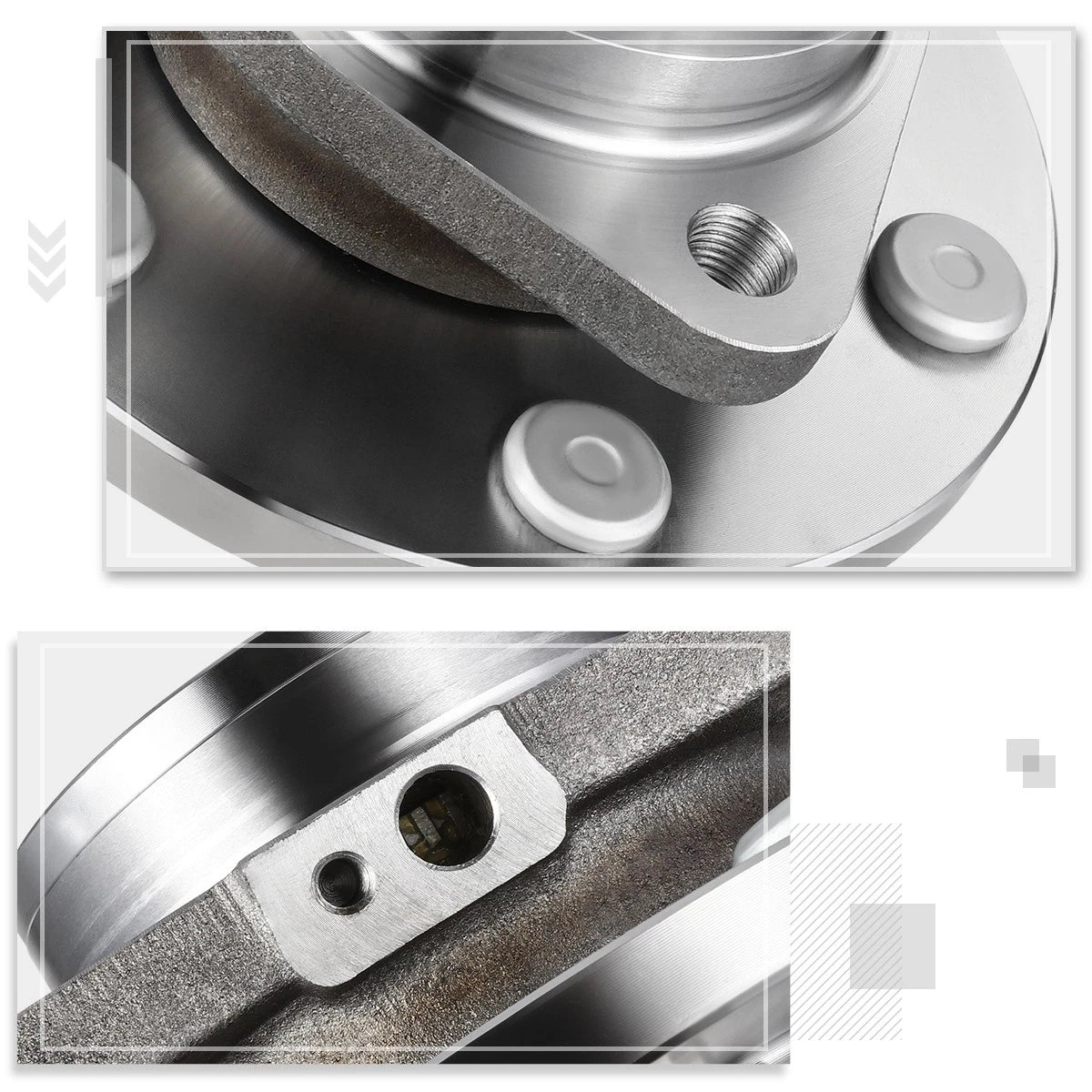 Front Wheel Hub Bearing Assembly Kit w/ ABS Sensor for QX56 QX80/Armada (2011–2022)