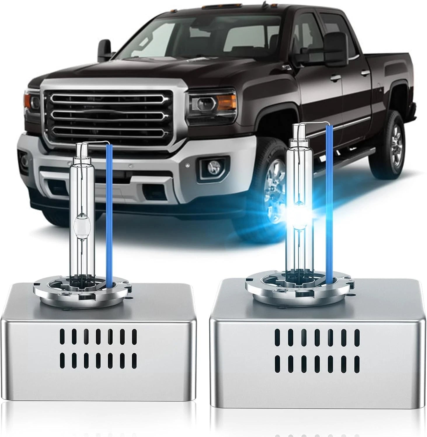 2X D5S Xenon HID Headlight Bulb for Chevrolet Silverado 1500 GMC Sierra (2007–2019)