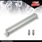 15" Dual Pass Aluminum Finned Transmission Oil Cooler for Universal (Universal)