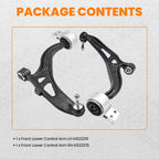 2X Front Lower Control Arms with Ball Joints for Ford Explorer (2011-2019)