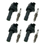 Set of 4 Ignition Coils & Spark Plugs for Honda Civic (2012)