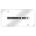 Chrome Name on Chrome License Plate - Officially Licensed for Hummer H3T