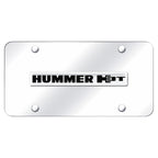 Chrome Name on Chrome License Plate - Officially Licensed for Hummer H3T