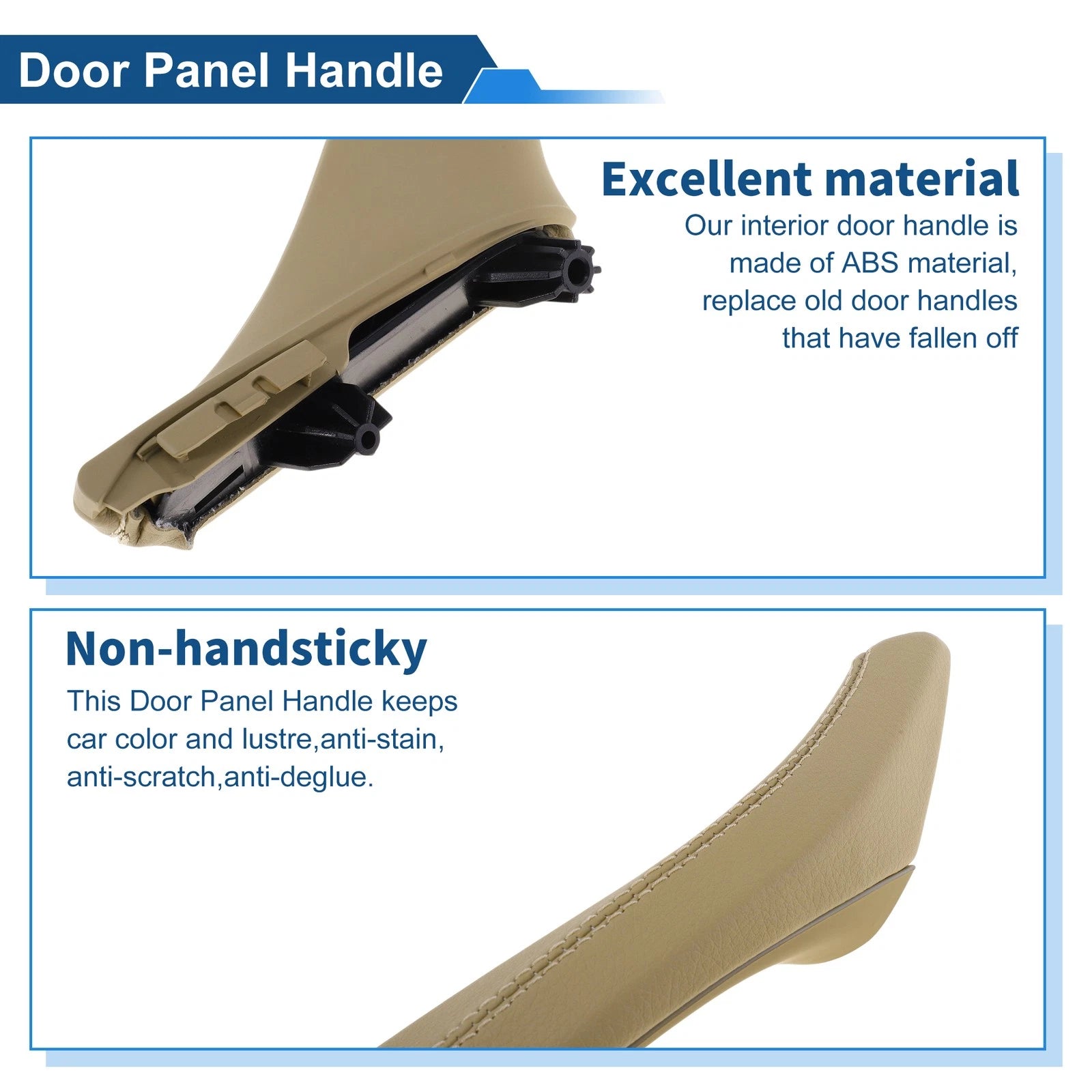 Inner Door Panel Handle for BMW F10 F11 F18 (2010–2017) No. 51417225850 Beige