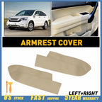 Set of 2 Leather Front Door Panels for Honda CR-V (2007–2012) Beige Tan