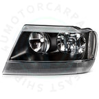 Pair Black Headlight Assembly for Jeep Grand Cherokee (1999–2004)