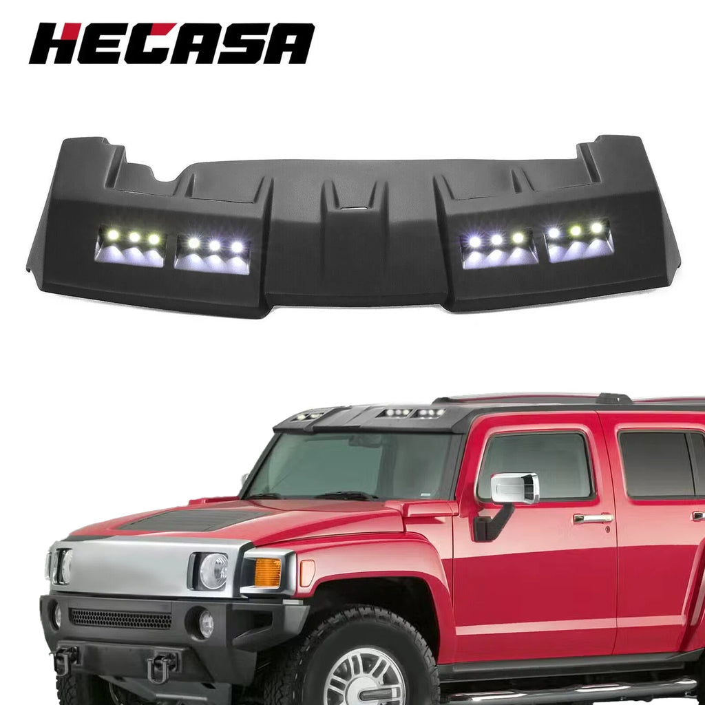 Sun Visor Roof for Hummer H3 (2006–2010) with LED DRL Lights