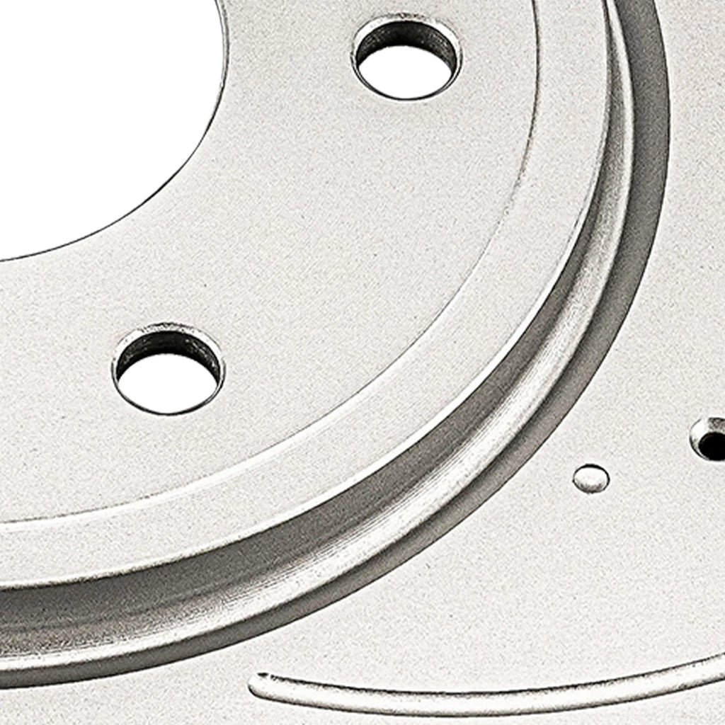 2x Front Drilled Slotted Brake Rotors for Nissan Frontier (2005–2019)
