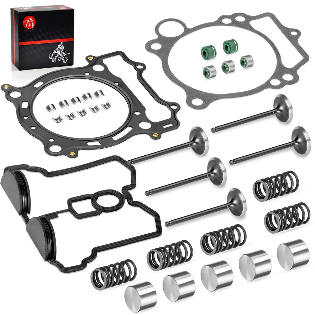 Intake Exhaust Valve Set with Seals Collets Springs Gasket for Yamaha YFZ450 (2004–2009)
