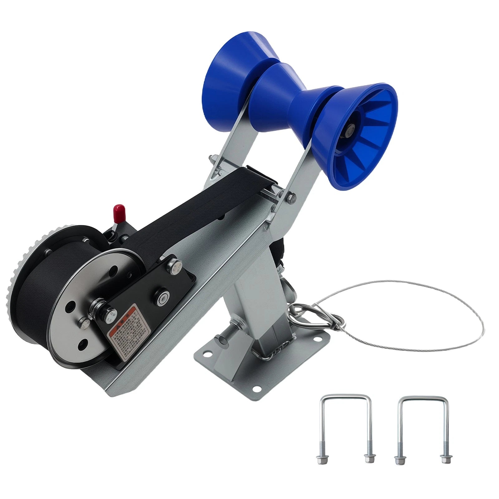 Winch Mount for Boat Trailer with Roller (3"x4", 455-595mm Height)