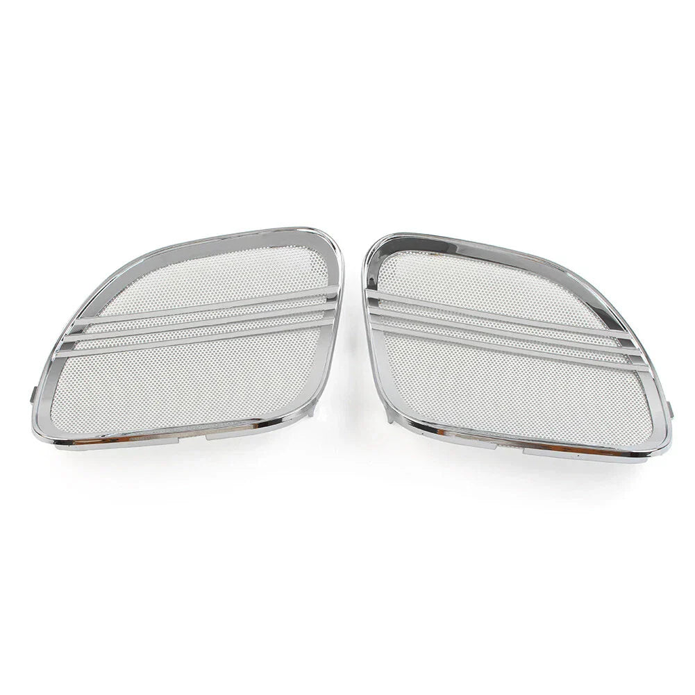 Chrome Speaker Grills Cover Trim for Harley Road Glide (2015-2022)