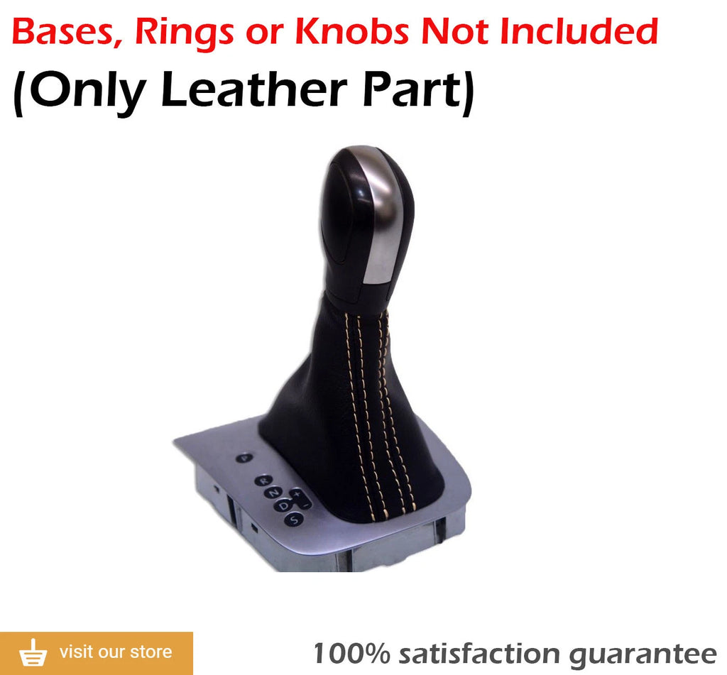 Automatic Shift Boot for VW Jetta (2011–2018) Beige Stitch