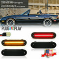 4X LED Side Marker Lights Smoked Lens for Mazda MX-5 Miata (1990–2005)