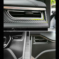 Center Console Stickers Black Carbon Fiber Look for Tesla Model X/S (2012–2021)