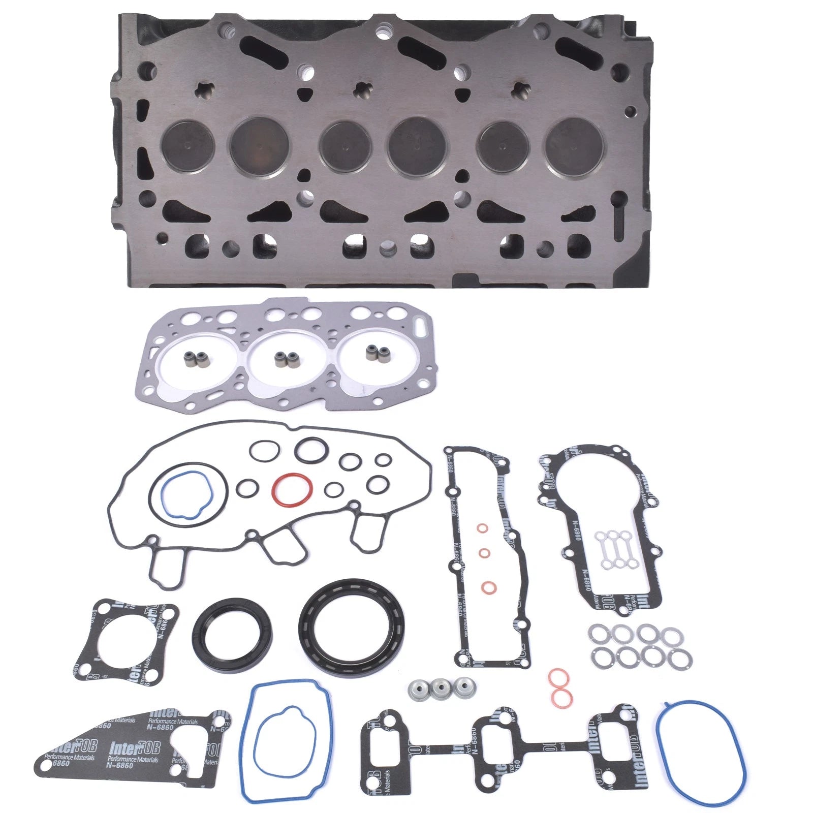 Cylinder Head and Gasket Set for Yanmar 3TNV76