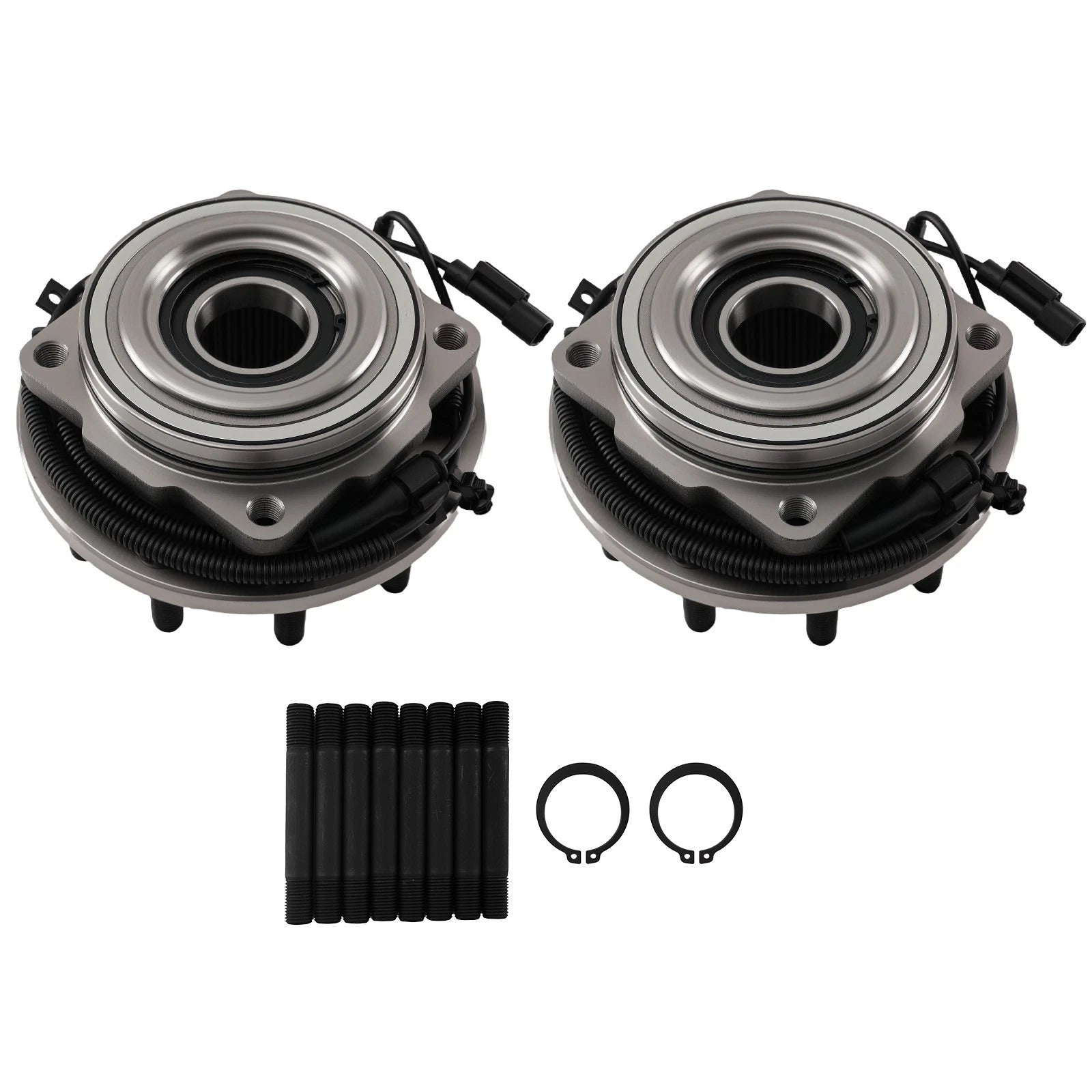 Front Wheel Hub Set for Ford F-450 F-550 Super Duty 4WD (2011–2016)