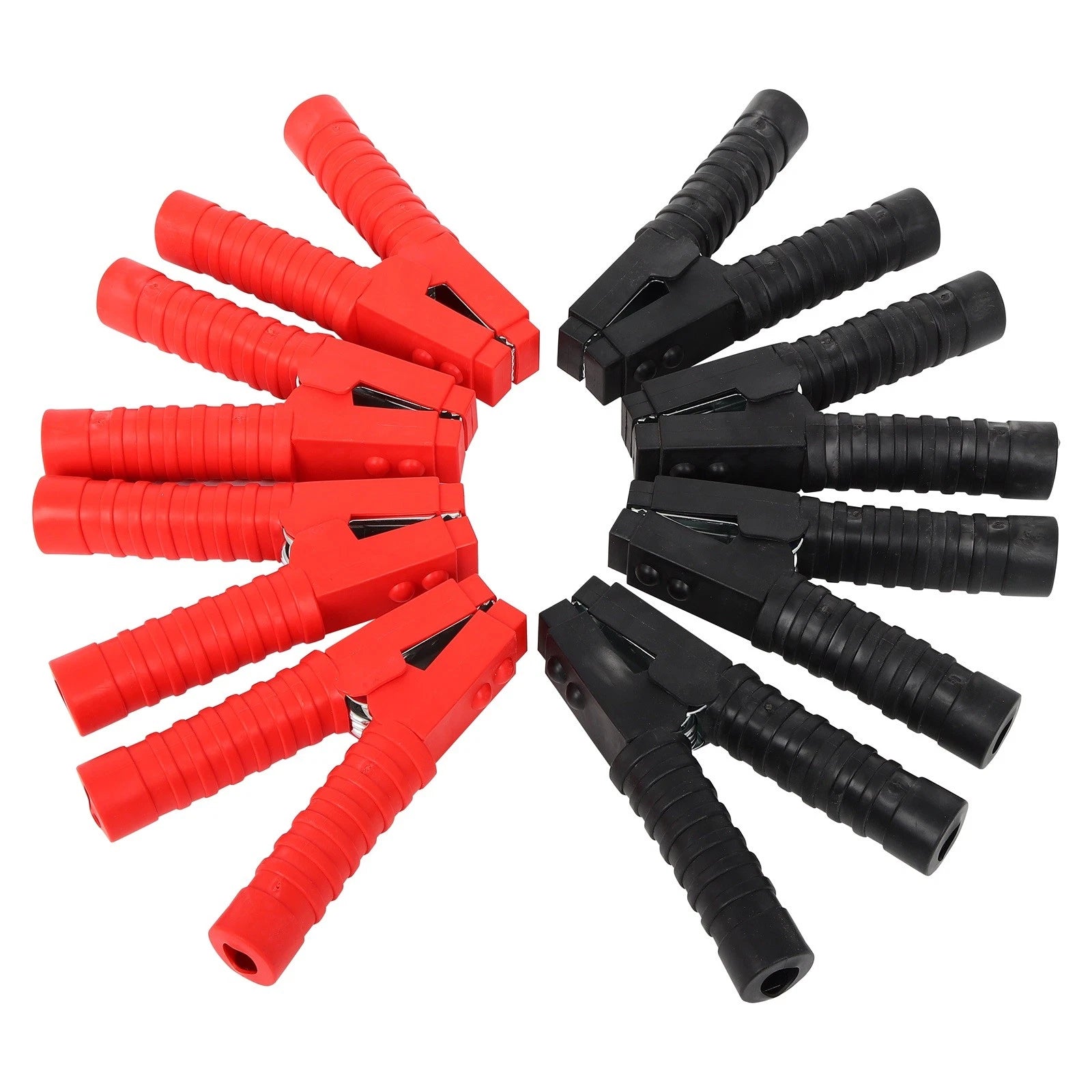 Set of 8 Jumper Cables with Alligator Clamps for Cars and Trucks