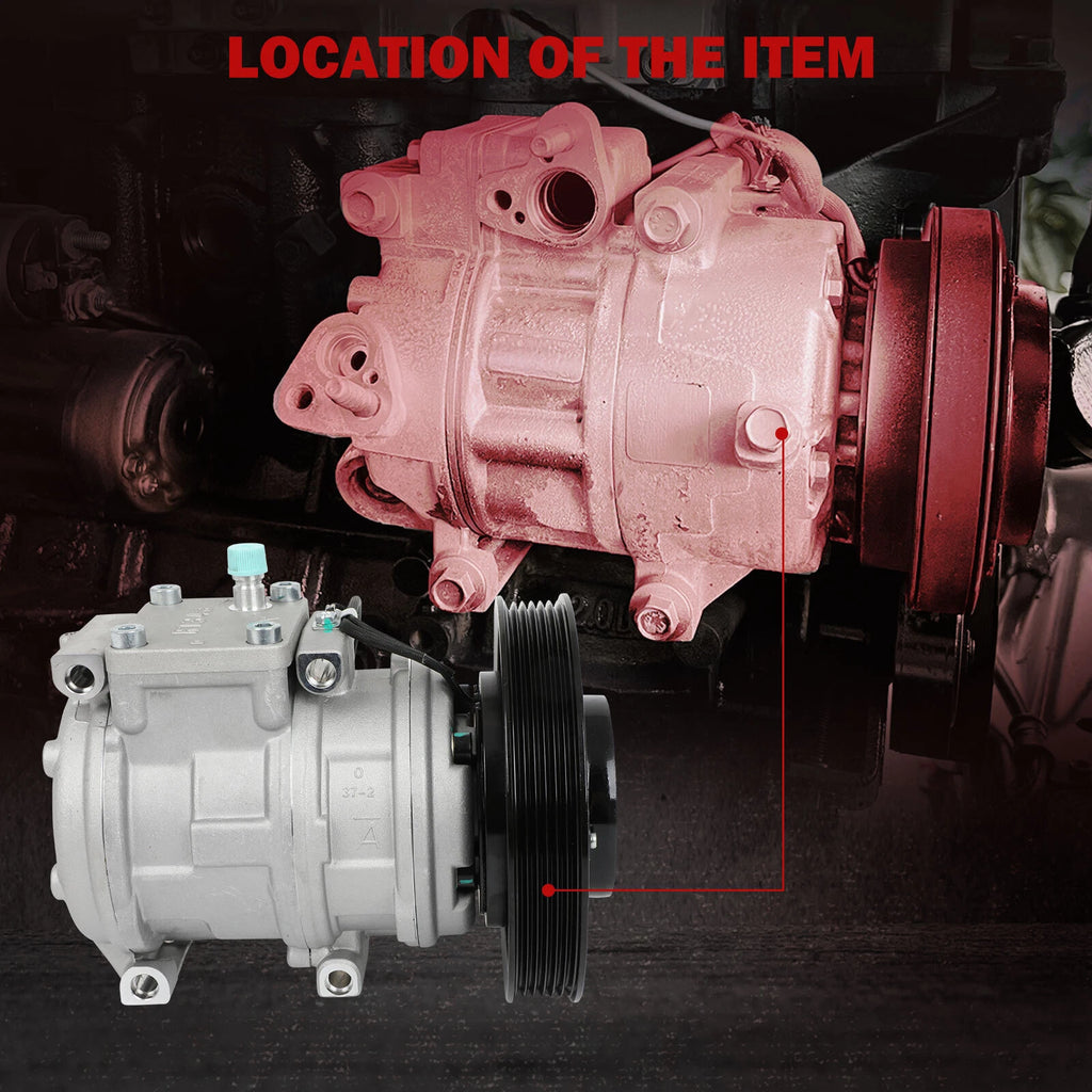 A/C Compressor with Clutch for Honda Accord 1994-1997