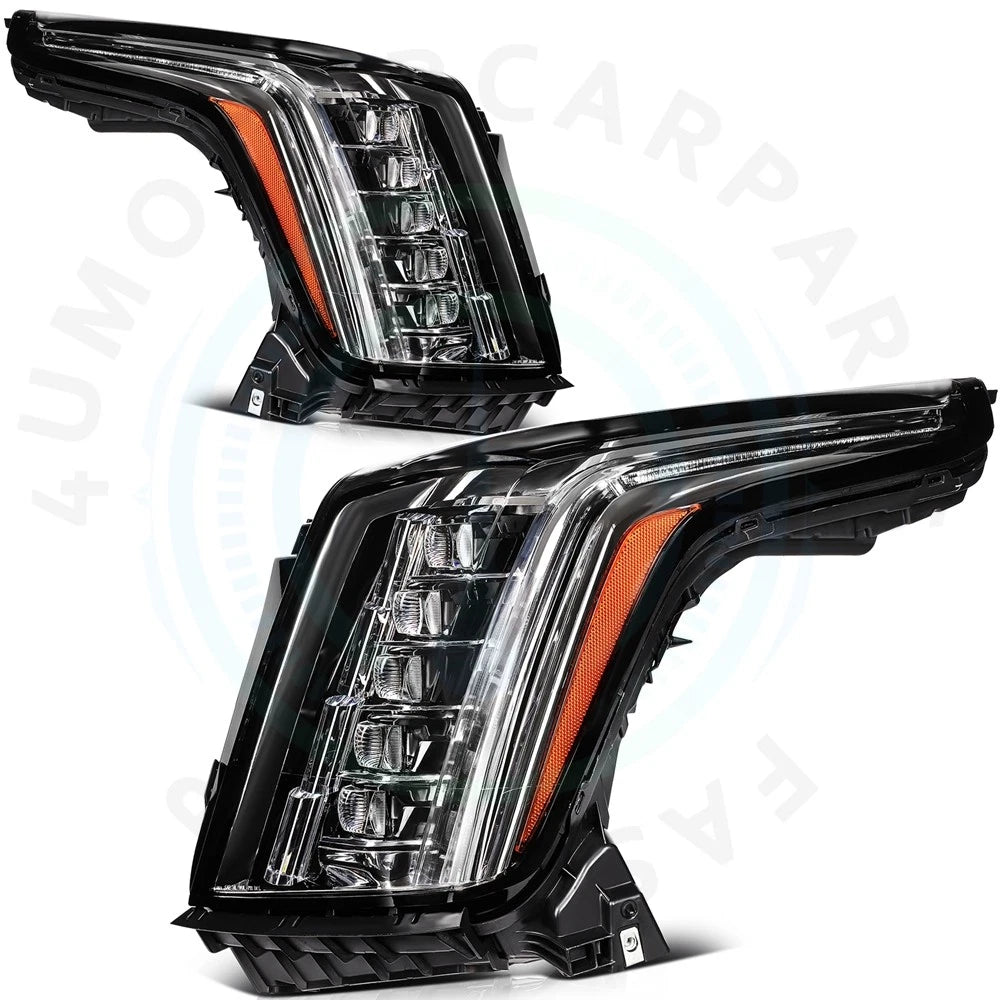 Black Housing Headlight Assembly for Cadillac Escalade ESV (2015–2020)
