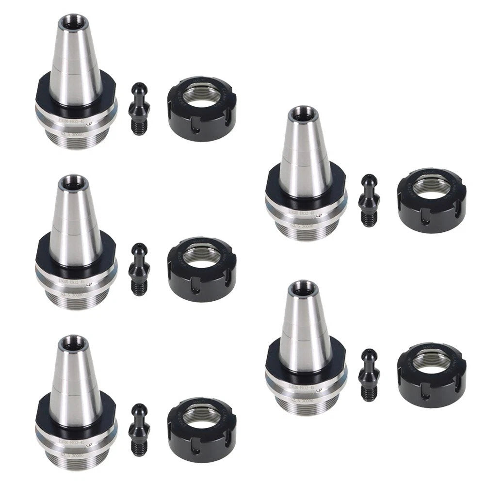 Set of 5 ISO30 ER32-45L Balance Collet Chucks for CNC Tool Holder