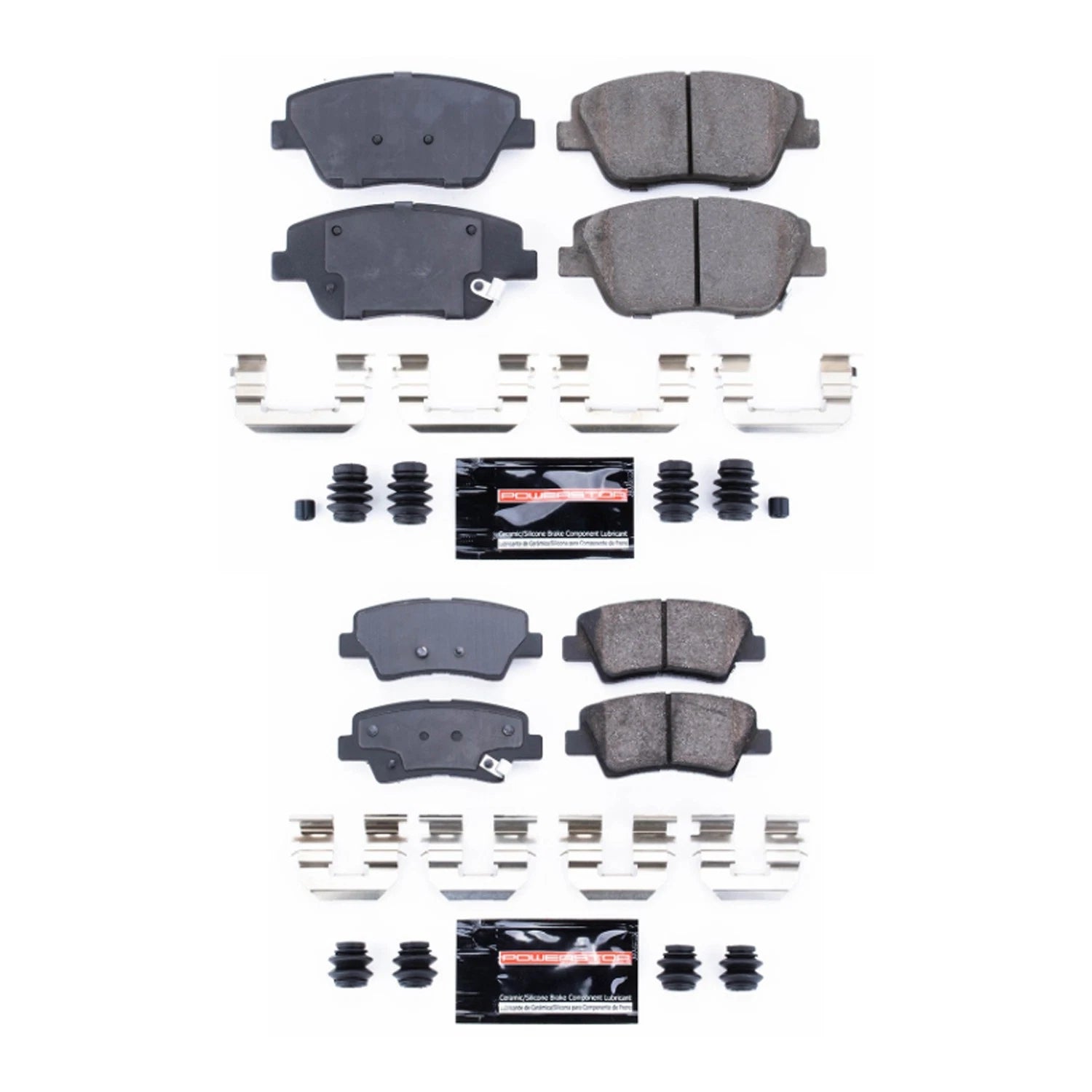 PowerStop Z23 Carbon-Fiber Ceramic Disc Brake Pads Kit for Sonata (2011–2019)