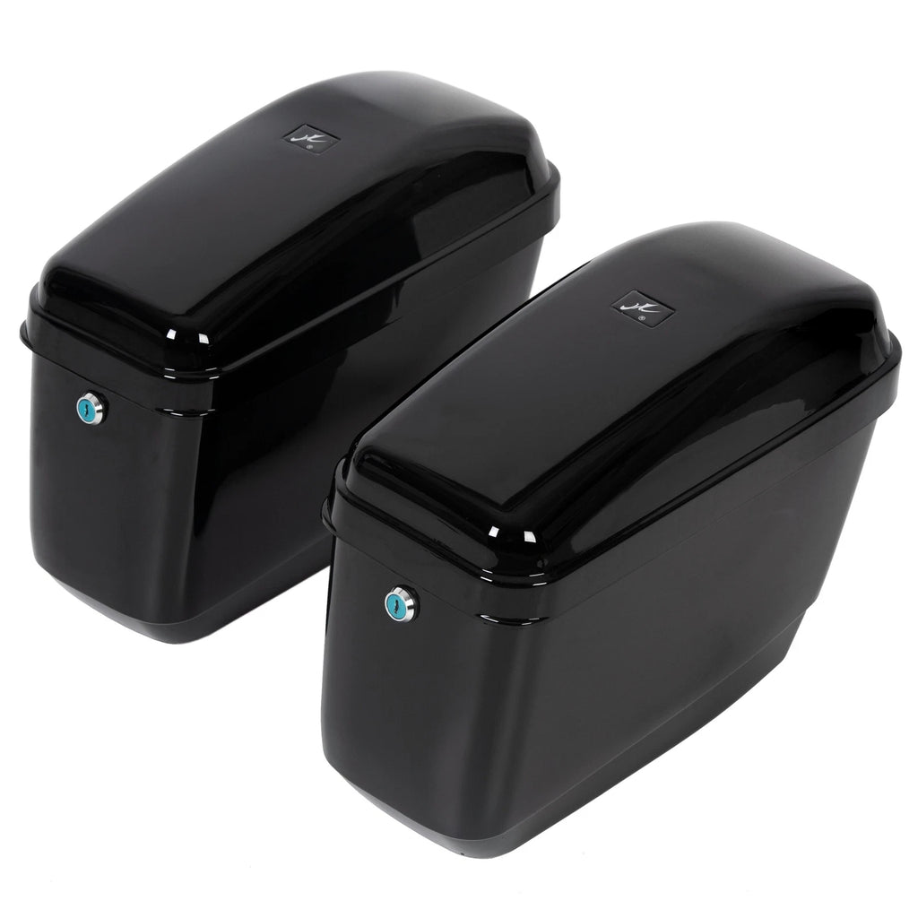 Saddle Bags for Harley Softail, Kawasaki Vulcan, Yamaha (Fits )