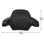 King Passenger Backrest Pad for Harley Electra Glide (2014–2024)