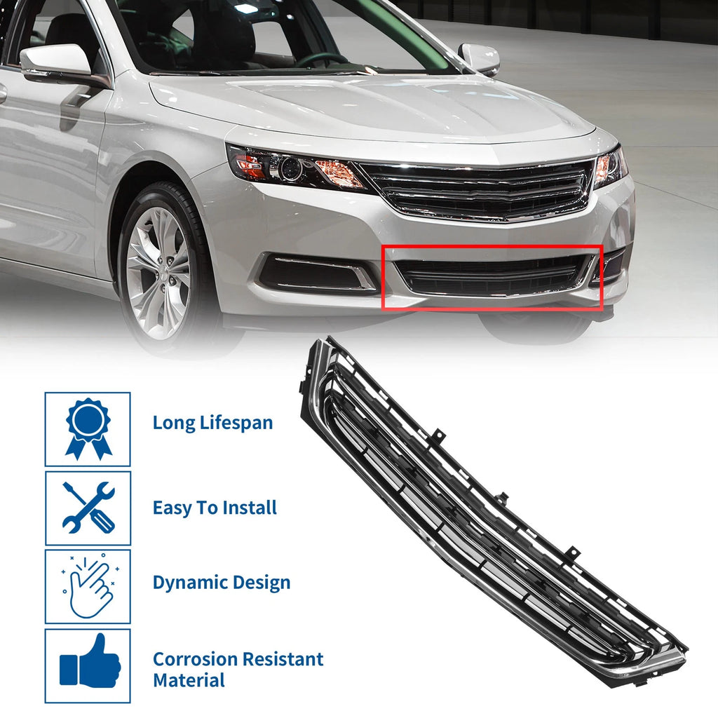 Front Lower Bumper Grille for Chevrolet Impala (Chrome, Silver, Black)