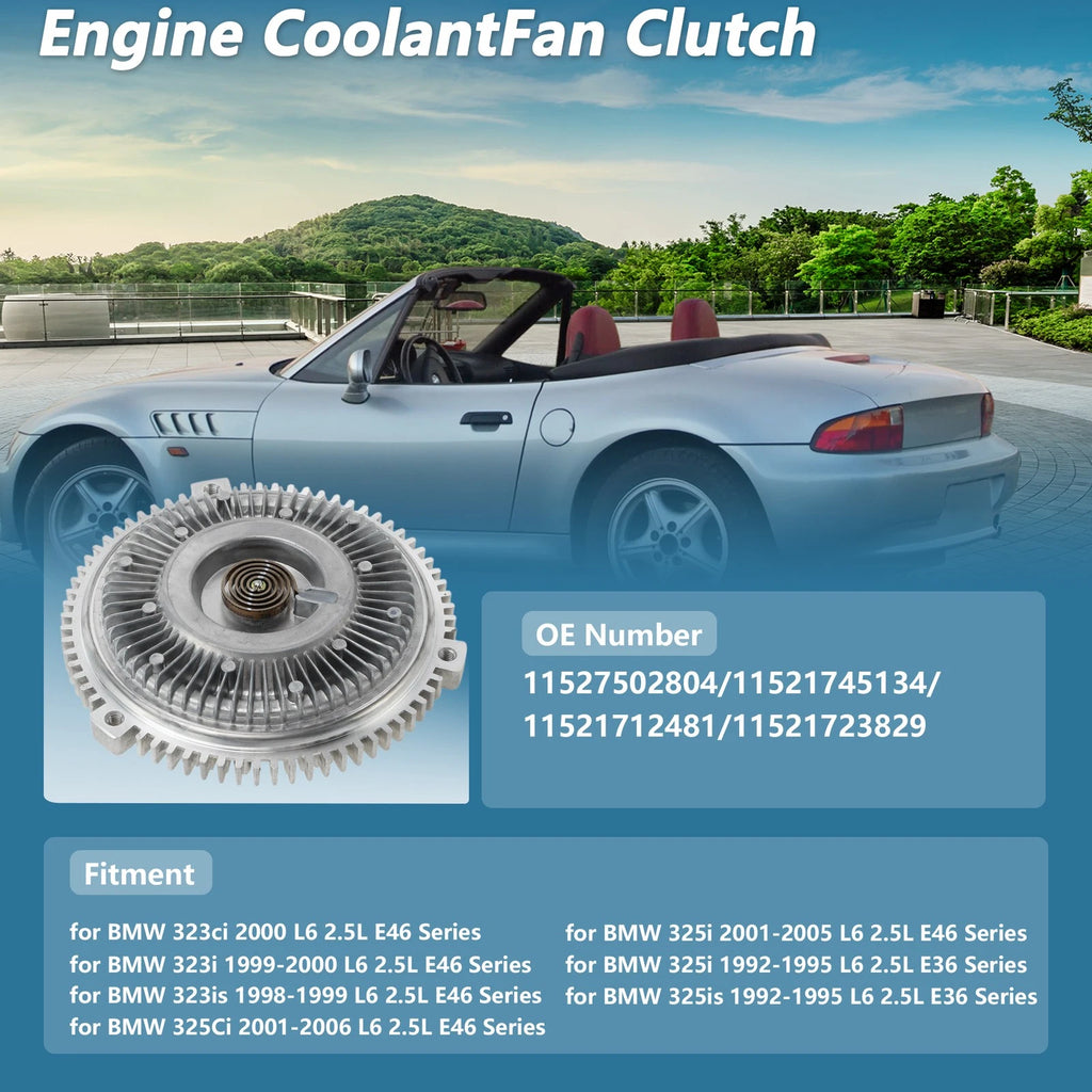 Engine Cooling Fan Clutch for BMW 323ci (2000) No. 11527502804