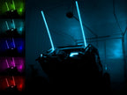 Set of 2 RGB LED Whip Lights for SuperATV (5')