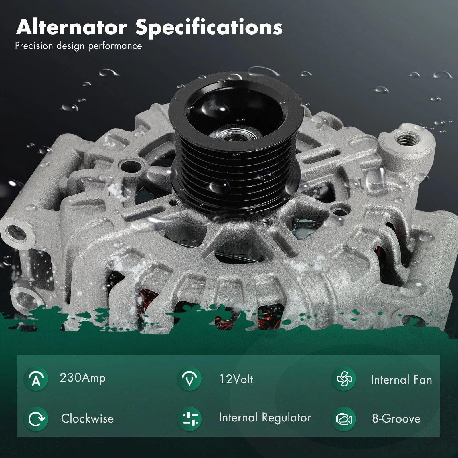 230A Alternator for BMW 740i F01/F02 (2011–2015) A3327 116189
