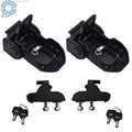 Set of 2 Alloy Locking Hood Latch Catch Pins for Jeep Wrangler JL JT (2018–2023)