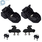 Set of 2 Alloy Locking Hood Latch Catch Pins for Jeep Wrangler JL JT (2018–2023)
