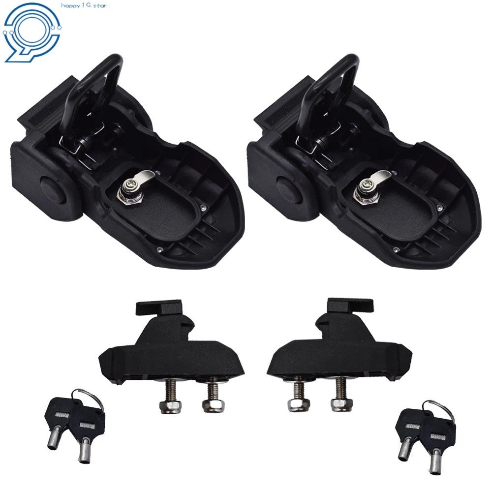 Set of 2 Alloy Locking Hood Latch Catch Pins for Jeep Wrangler JL JT (2018–2023)