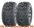 Set of 2 ATV Tires 16x8-7 for Tomberlin Kolt 50 (2006–2007) 4PR
