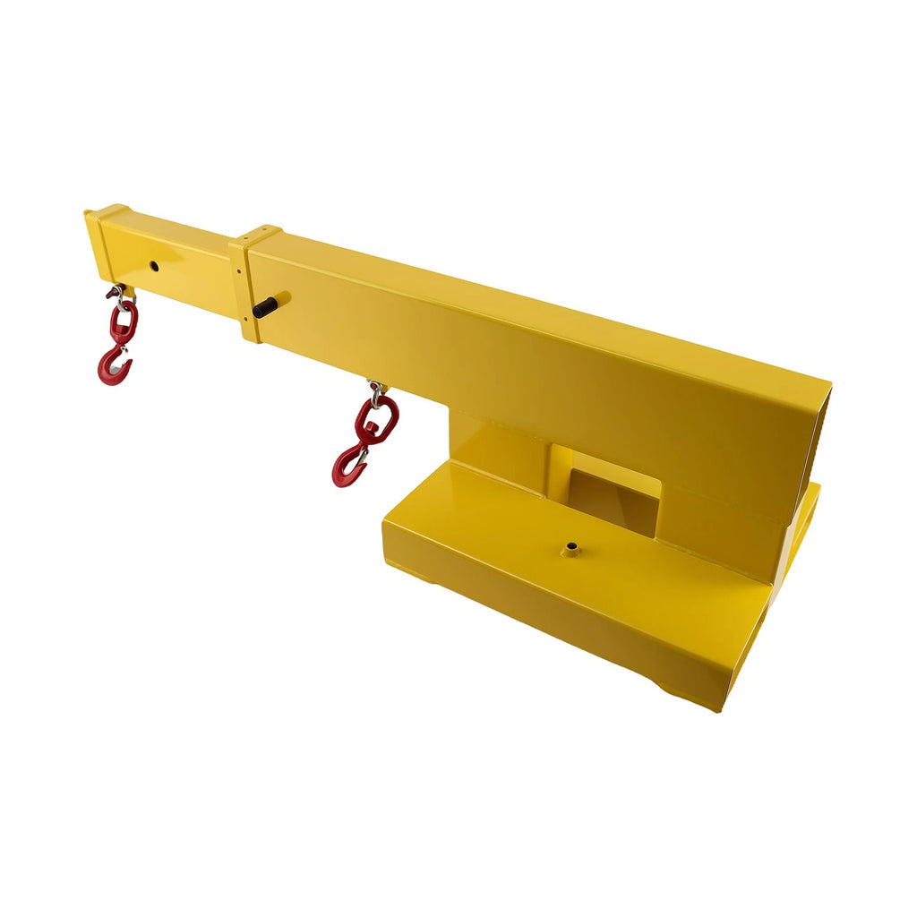 Heavy-Duty Steel Forklift Jib Boom for Adjustable Hooks (47.25"-77")