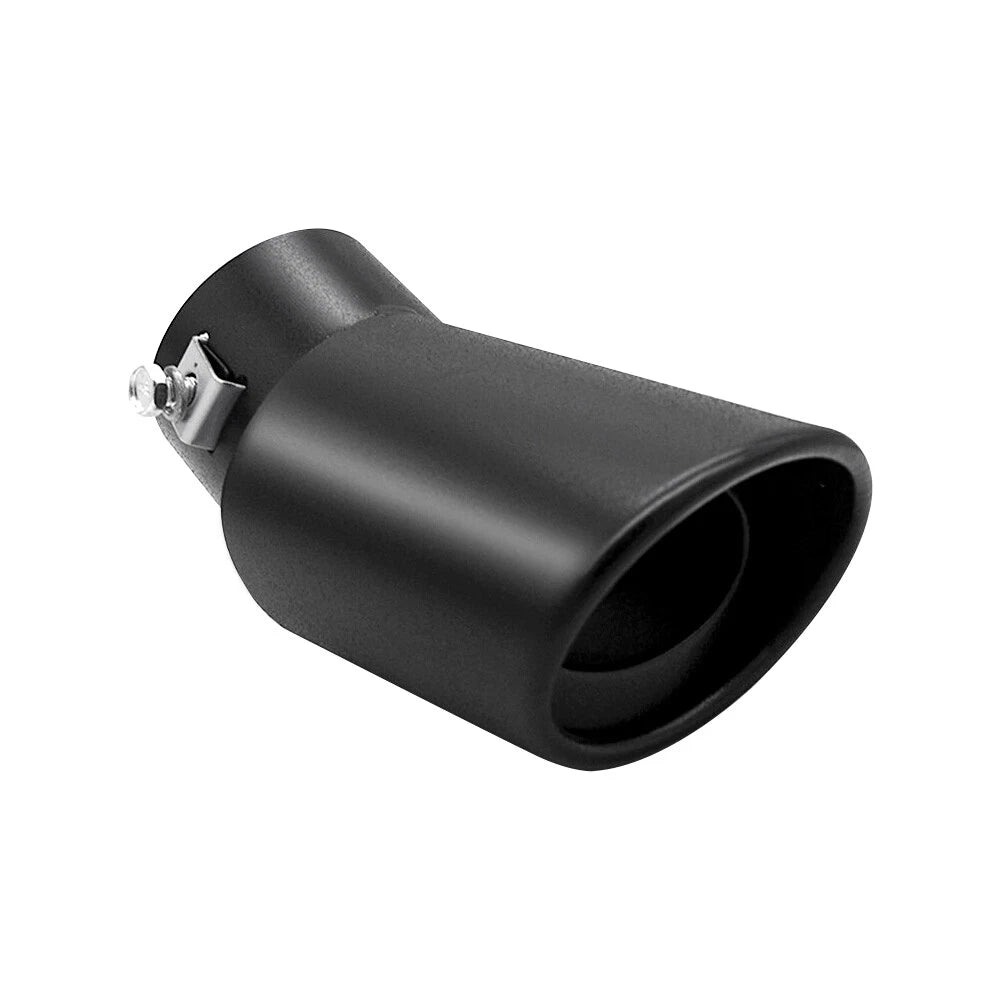 Exhaust Tip for Universal Fit (62mm Matte Black Coated Stainless Steel)