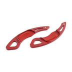 2X Steering Wheel Paddle Shifter Extension for VW Golf 7, Polo, Jetta (2013–2020) - Carbon Red