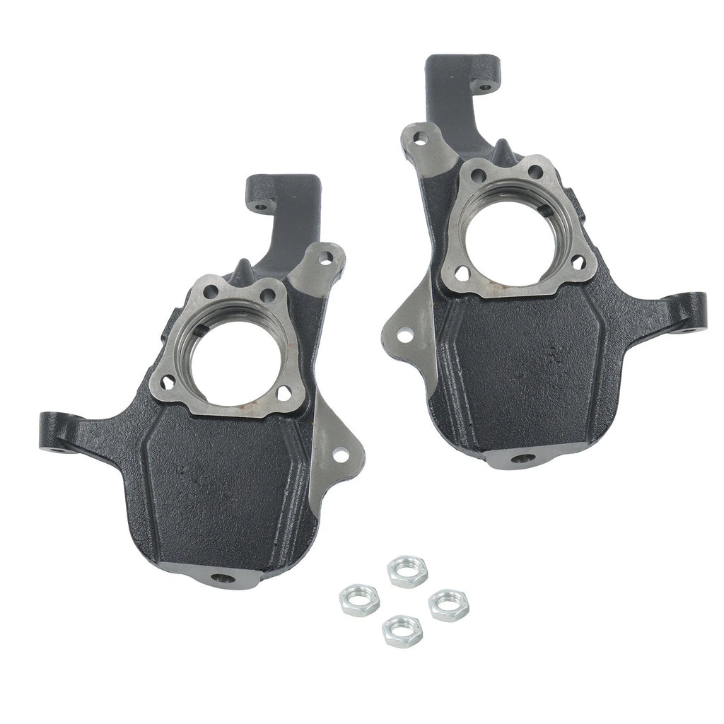 Set of 2 Front 2" Drop Lowering Spindles for Chevrolet Silverado 1500 (2019–2022)