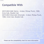 Pillar Post Trim 4pc Luxury FX for 2019–2023 Chevy Silverado 1500 Crew Cab