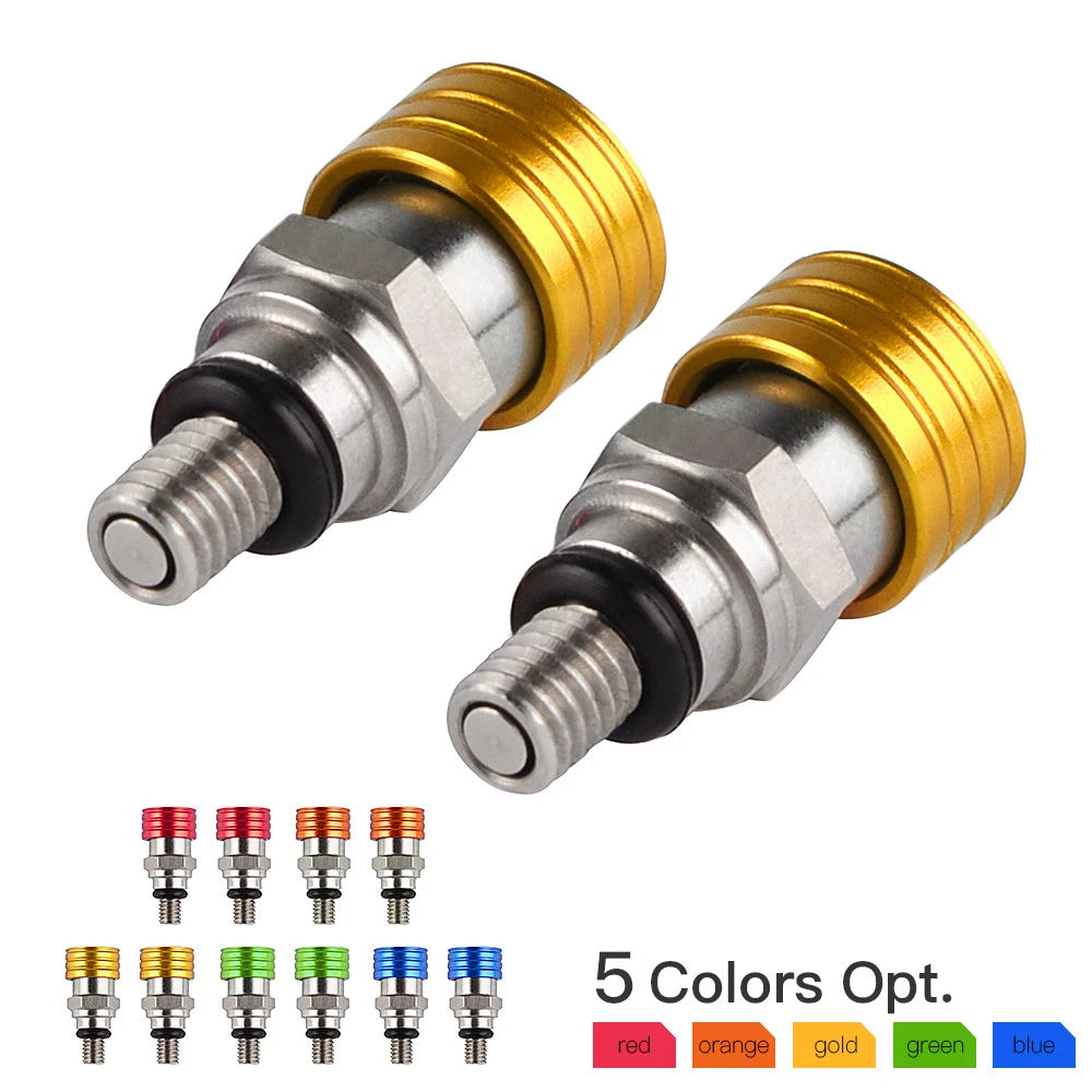 M5x0.8 Fork Air Bleeder Valves for Suzuki RM80 RM85 RM125 RM250 RMZ250 RM-Z450 (2000–2023)