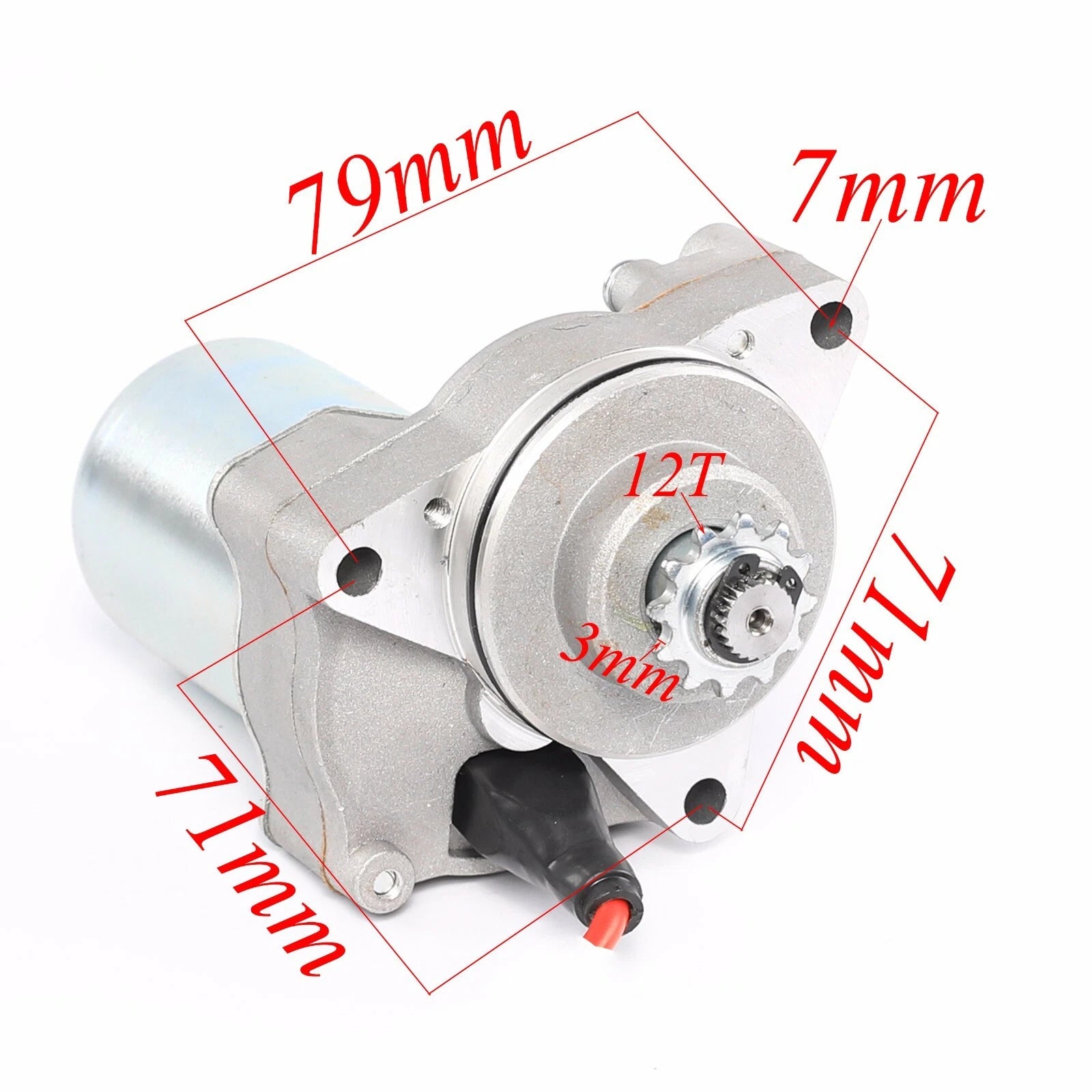 Starter Motor 3-Bolt for Taotao Coolster ATV (50cc–125cc)