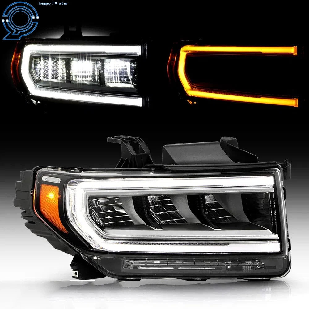 LED Headlight for GMC Acadia SL/SLE (2020–2023) Chrome Clear Right