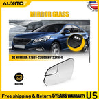Left Side Heated Mirror Glass for Hyundai Sonata (2015–2019) with Backing Plate