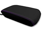Console Lid Pull Over Cover Leather for Toyota 4Runner (2010–2019) Purple Stitch