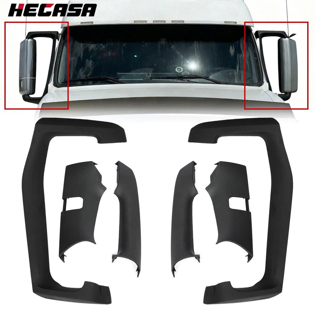 Pair Mirror Arm Cover Set for Volvo VNL Truck (2004–2023)